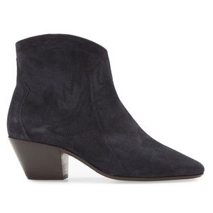 NWT Isabel Marant Suede Ankle Bootie in Black